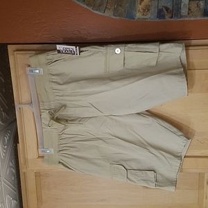 Open Trails Tan Khaki Shorts NWT